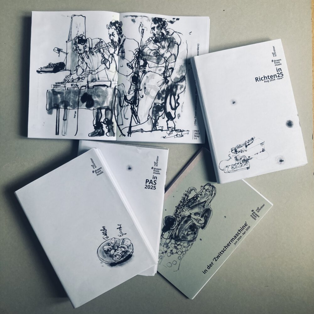 Foto mehrerer Bücher der Reihe #drawnfrommusic